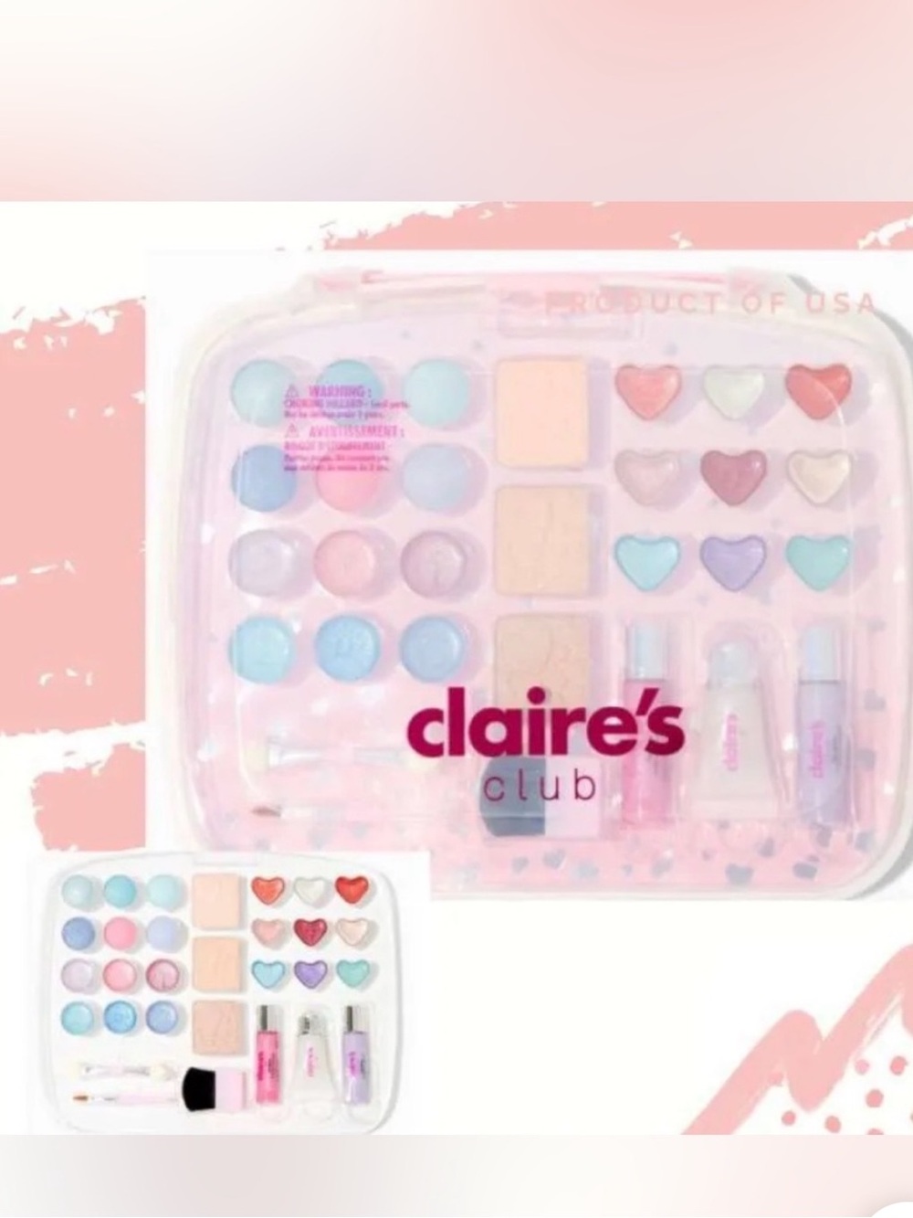 Claire's Club Makeup Set Girls Kit